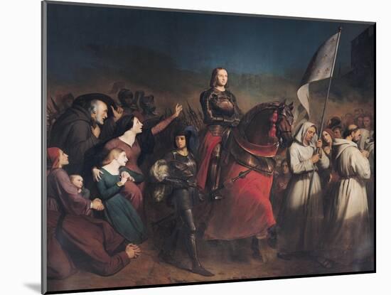 The Entry of Joan of Arc (1412-31) into Orleans, 8th May 1429, 1843-Henry Scheffer-Mounted Giclee Print