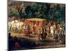 The Entry of Louis XIV (1638-1715) and Maria Theresa (1638-83) into Arras, 30th July 1667-Adam Frans van der Meulen-Mounted Premium Giclee Print
