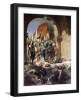 The Entry of Mehmet II into Constantinople, 1876-Jean Joseph Benjamin Constant-Framed Giclee Print