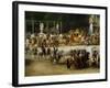 The Entry of Napoleon and Marie-Louise into the Tuileries Gardens on the Day of Their Wedding-Etienne-barthelemy Garnier-Framed Giclee Print