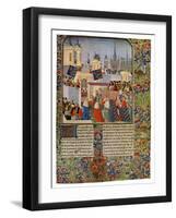 The Entry of Queen Isabella into Paris, C1385-null-Framed Giclee Print