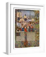 The Entry of Queen Isabella into Paris, C1385-null-Framed Giclee Print