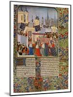 The Entry of Queen Isabella into Paris, C1385-null-Mounted Giclee Print