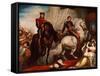 The Entry of Richard II and Bolingbroke into London-James Northcote-Framed Stretched Canvas