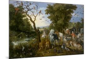 The Entry of the Animals into Noah's Ark, 1613-Jan Brueghel the Elder-Mounted Premium Giclee Print