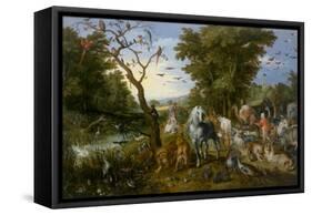 The Entry of the Animals into Noah's Ark, 1613-Jan Brueghel the Elder-Framed Stretched Canvas