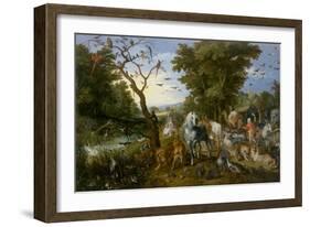 The Entry of the Animals into Noah's Ark, 1613-Jan Brueghel the Elder-Framed Art Print