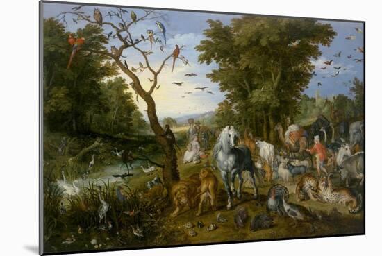 The Entry of the Animals into Noah's Ark, 1613-Jan Brueghel the Elder-Mounted Art Print