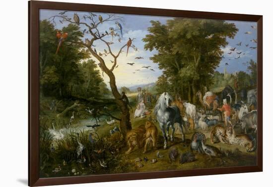 The Entry of the Animals into Noah's Ark, 1613-Jan the Elder Brueghel-Framed Giclee Print