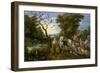 The Entry of the Animals into Noah's Ark, 1613-Jan the Elder Brueghel-Framed Premium Giclee Print