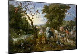 The Entry of the Animals into Noah's Ark, 1613-Jan the Elder Brueghel-Mounted Premium Giclee Print