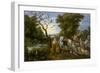 The Entry of the Animals into Noah's Ark, 1613-Jan the Elder Brueghel-Framed Giclee Print