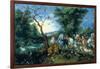 The Entry of the Animals into Noah's Ark (Oil on Panel)-Jan the Younger Brueghel-Framed Giclee Print
