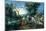 The Entry of the Animals into Noah's Ark (Oil on Panel)-Jan the Younger Brueghel-Mounted Premium Giclee Print