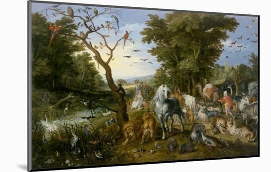 The Entry of the Animals into Noah's Ark-Jan Brueghel-Mounted Art Print