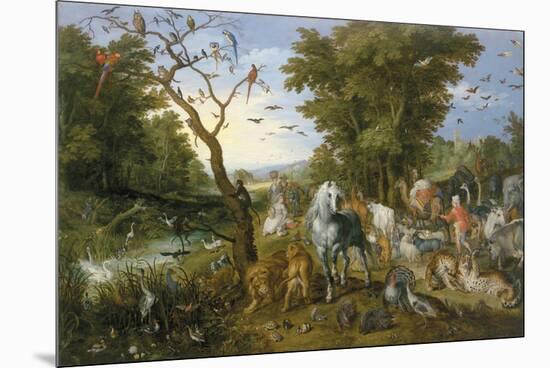 The Entry Of The Animals Into Noah'S Ark-Pieter Bruegel the Elder-Mounted Giclee Print