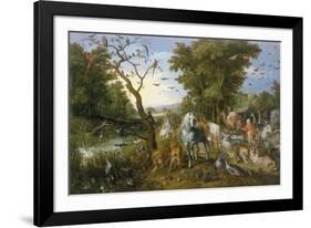 The Entry Of The Animals Into Noah'S Ark-Pieter Bruegel the Elder-Framed Giclee Print
