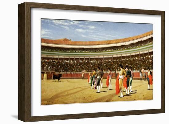 The Entry of the Bull-Jean Leon Gerome-Framed Giclee Print