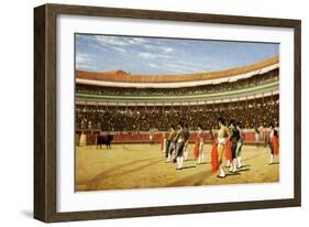 The Entry of the Bull-Jean Leon Gerome-Framed Giclee Print