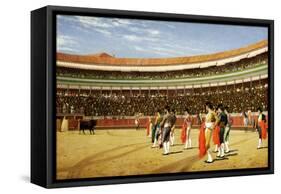 The Entry of the Bull-Jean Leon Gerome-Framed Stretched Canvas