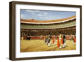 The Entry of the Bull-Jean Leon Gerome-Framed Giclee Print