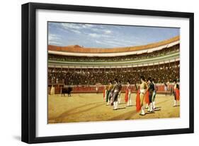 The Entry of the Bull-Jean Leon Gerome-Framed Giclee Print