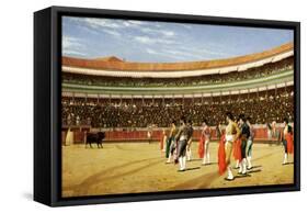 The Entry of the Bull-Jean Leon Gerome-Framed Stretched Canvas