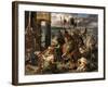 The Entry of the Crusaders in Constantinople-Eugene Delacroix-Framed Giclee Print