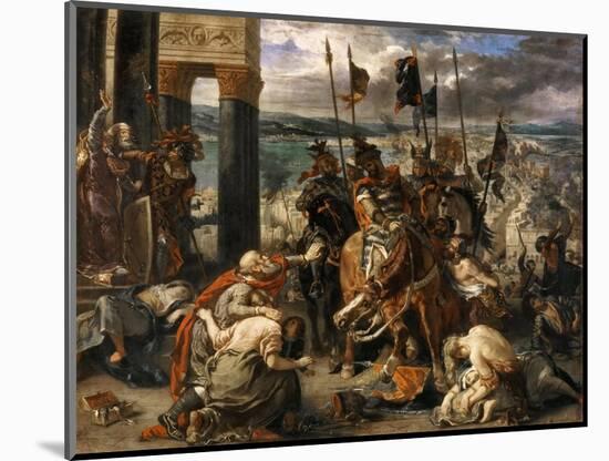 The Entry of the Crusaders in Constantinople-Eugene Delacroix-Mounted Giclee Print