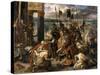 The Entry of the Crusaders in Constantinople-Eugene Delacroix-Stretched Canvas