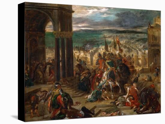 The Entry of the Crusaders in Constantinople-Eugene Delacroix-Stretched Canvas