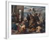 The Entry of the Crusaders Into Constantinople, 1840, (1911)-Eugene Delacroix-Framed Giclee Print