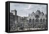 The entry of the French into Venice, Floreal, Year 5 (May 1797)-Jean Duplessis-bertaux-Framed Stretched Canvas