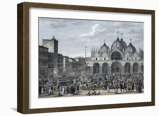 The entry of the French into Venice, Floreal, Year 5 (May 1797)-Jean Duplessis-bertaux-Framed Giclee Print