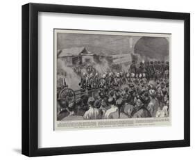 The Entry of the Legation Guards into Peking, a Result of the Coup D'Etat-Frank Dadd-Framed Premium Giclee Print