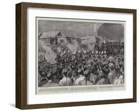 The Entry of the Legation Guards into Peking, a Result of the Coup D'Etat-Frank Dadd-Framed Giclee Print