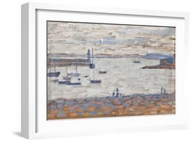 The Entry to the Port, Portrieux-Paul Signac-Framed Giclee Print