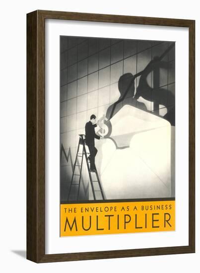 The Envelope as a Business Multiplier-null-Framed Art Print