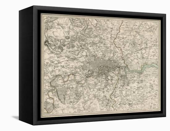 The Environs of London-H. Walters-Framed Stretched Canvas