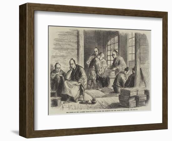 The Envoys of the Japanese Prince of Nagato Paying the Indemnity for the Affair of Simonosaki-null-Framed Giclee Print