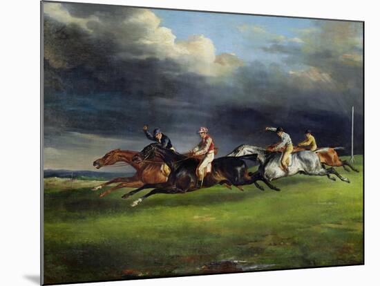 The Epsom Derby, 1821-Théodore Géricault-Mounted Giclee Print