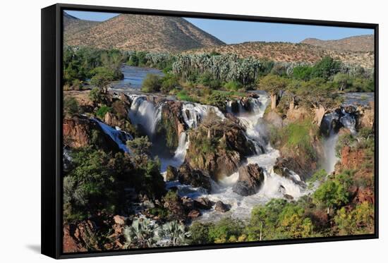 The Epupa Waterfall, Namibia-Grobler du Preez-Framed Stretched Canvas