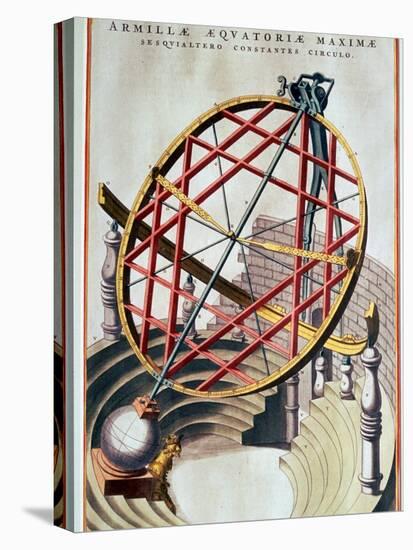 The Equatorial Armillary of Tycho Brahe, 17th Century-CM Dixon-Stretched Canvas