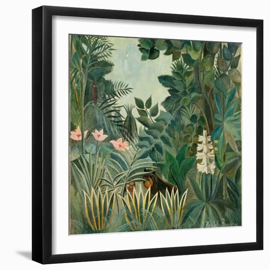 The Equatorial Jungle, 1909-Henri Rousseau-Framed Giclee Print