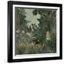 The Equatorial Jungle, by Henri Rousseau, 1909, French painting,-Henri Rousseau-Framed Art Print