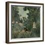 The Equatorial Jungle, by Henri Rousseau, 1909, French painting,-Henri Rousseau-Framed Art Print