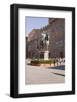 The Equestrian Statue of Cosimo I de Medici in Piazza Della Signoria, Florence, Tuscany, Italy-Julian Elliott-Framed Photographic Print