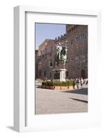 The Equestrian Statue of Cosimo I de Medici in Piazza Della Signoria, Florence, Tuscany, Italy-Julian Elliott-Framed Photographic Print