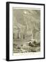 The Erebus and the Terror Among Icebergs-null-Framed Giclee Print