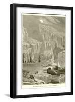 The Erebus and the Terror Among Icebergs-null-Framed Giclee Print